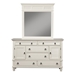 Winchester Dresser - White, 6 Drawers, 2 Doors - ALP-1306-W-DR