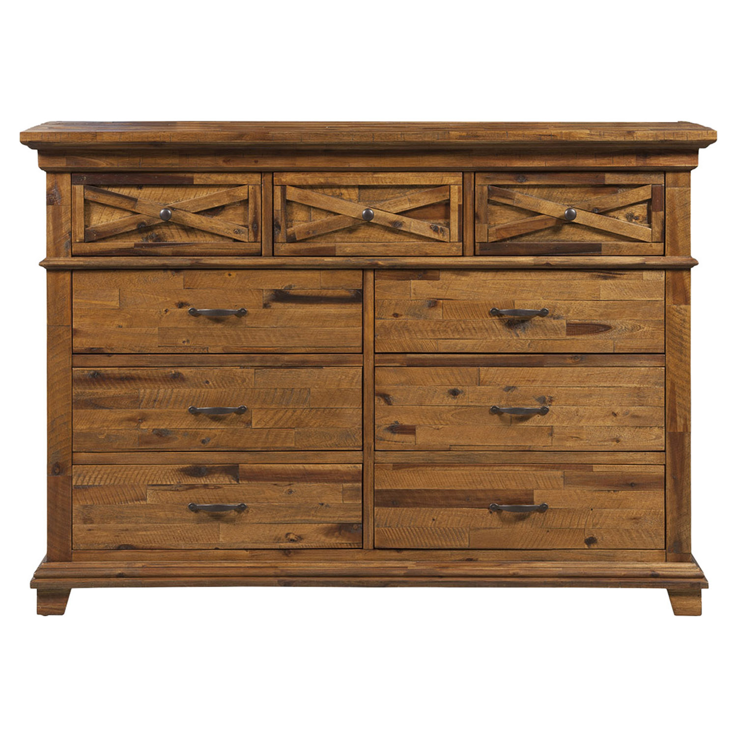 St James Dresser - Salvaged Brown, 9 Drawers 
