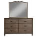 Charleston 6 Drawers Dresser - Antique Gray - ALP-1500-03