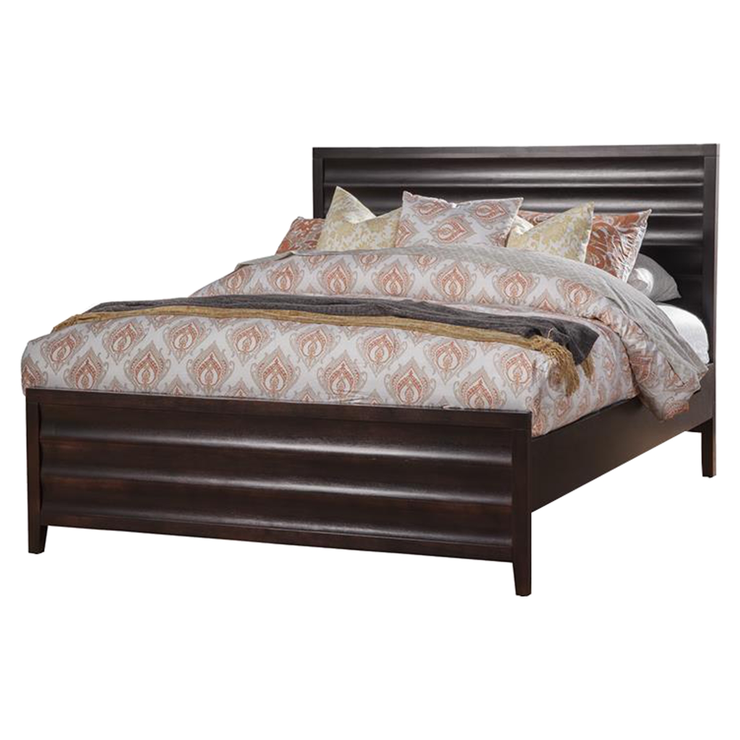 Legacy Panel Bed - Black Cherry 