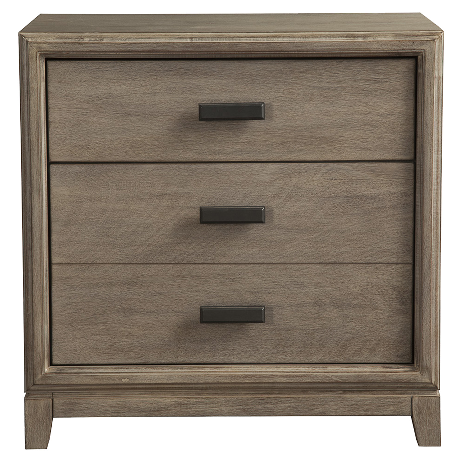 Camilla 3-Drawer Nightstand - Antique Gray 