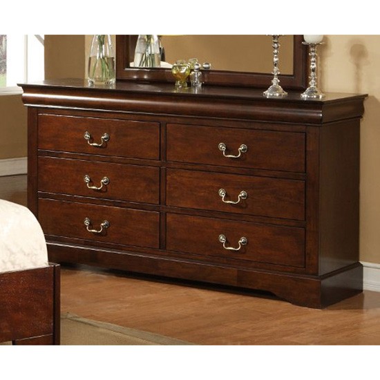 West Haven Six Drawer Dresser in Cappuccino 