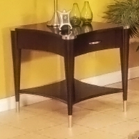 Sausalito End Table in Espresso 