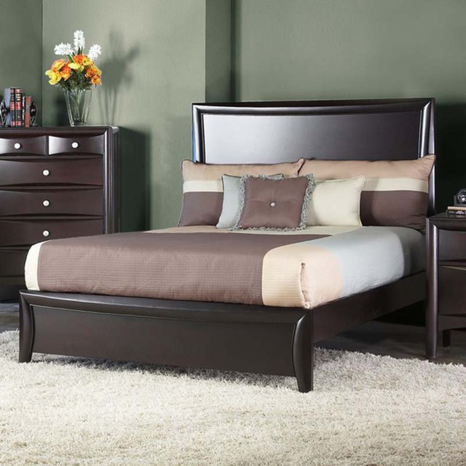Laguna Full Panel Bed - Dark Espresso 