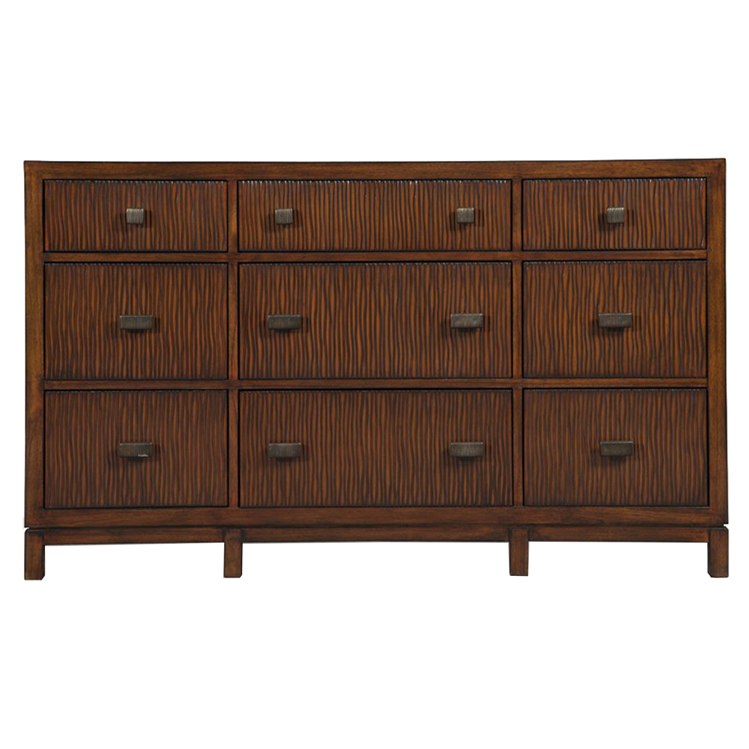 Loft 9 Drawers Dresser - Dark Walnut 