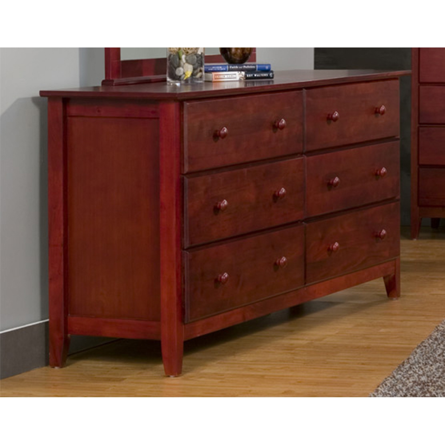 Portola 6 Drawers Dresser - Light Cherry 