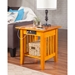 Mission End Table - Charger, 1 Shelf - ATL-AH1421