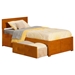 Orlando Wood Bed - Flat Panel Foot Board, 2 Urban Bed Drawers - ATL-AR81-211