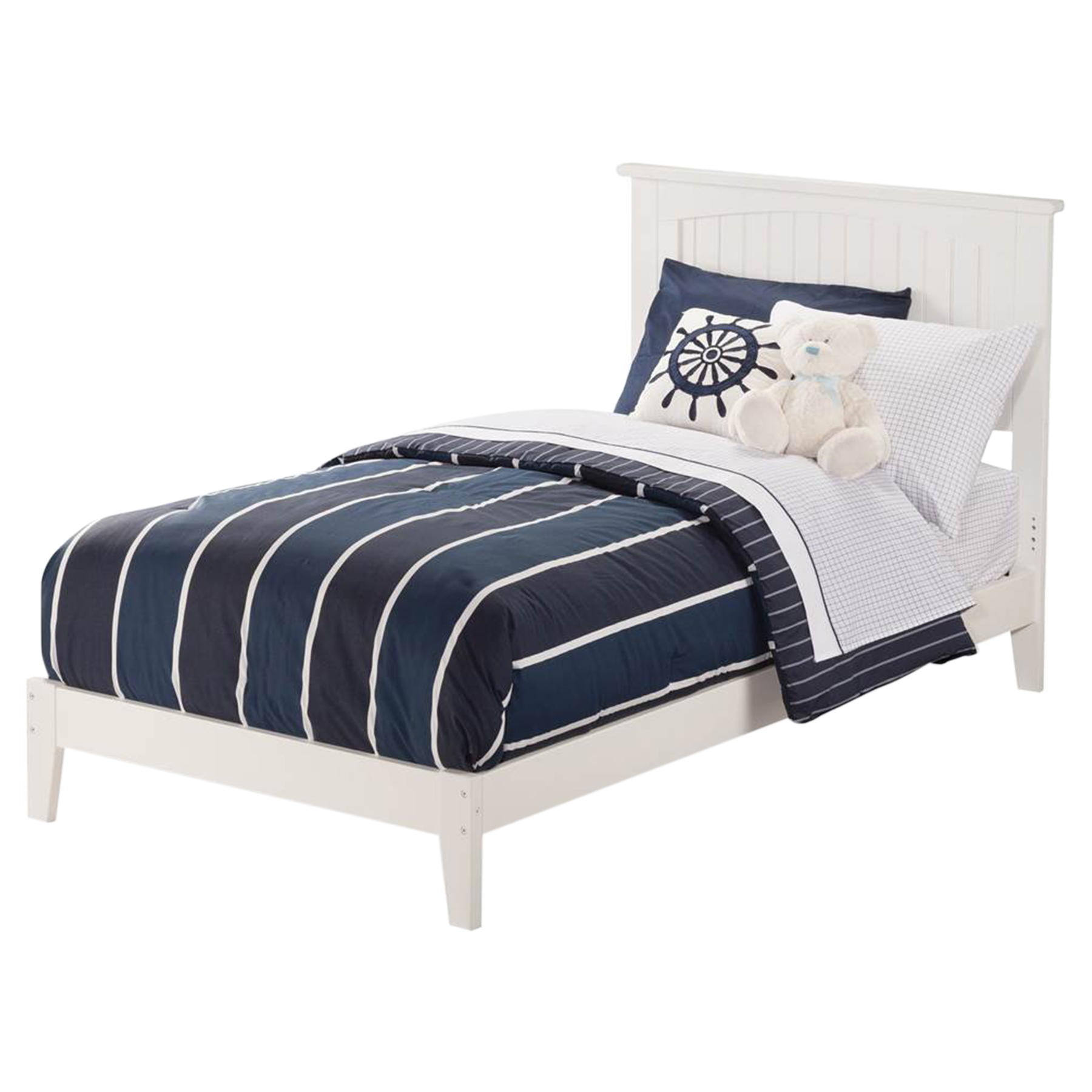Nantucket Wood Bed - Platform, White 