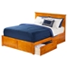 Nantucket King Flat Panel Foot Board Bed - 2 Drawers, Platform - ATL-AR825211