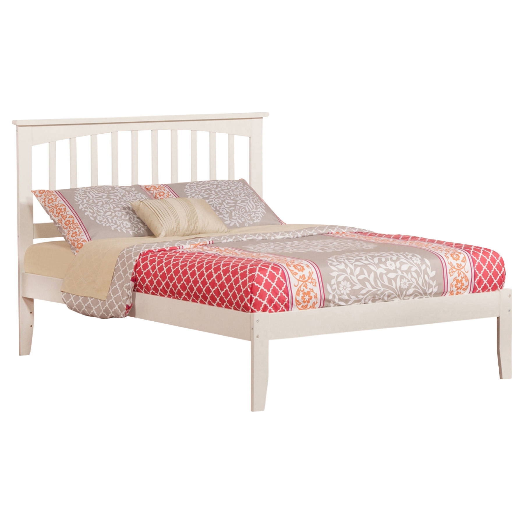 Mission Platform Bed - White 