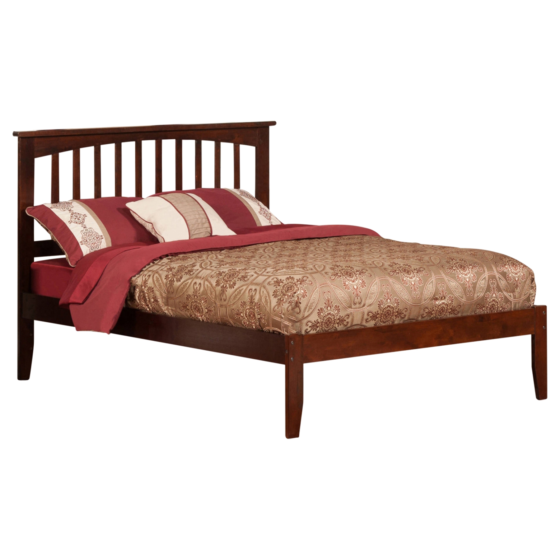 Mission Platform Bed - Walnut 