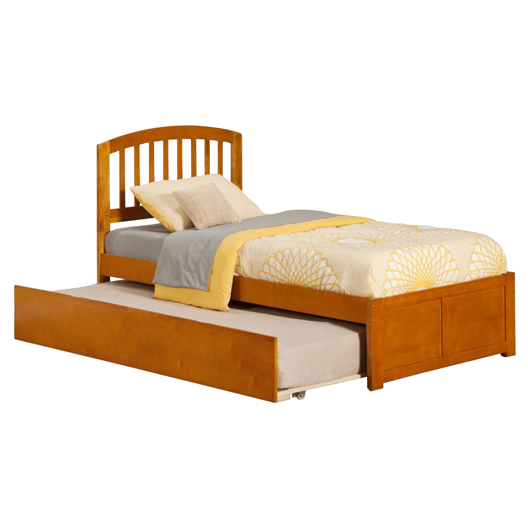 Richmond Platform Bed - Flat Panel Foot Board, Urban Trundle 
