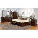 Concord Platform Bed w/ Flat Panels and Drawers - ATL-CPB2FPFPD