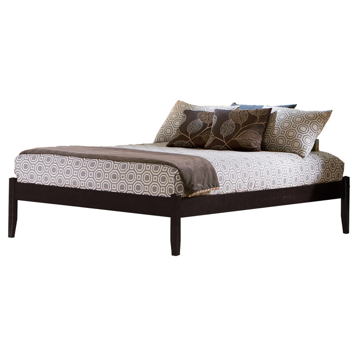 Concord Platform Bed w/ Open Footrail in Espresso 