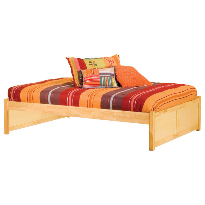 Concord Platform Bed w/ 2 Flat Panel Footboards 