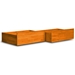 Bordeaux Bed w/ Raised Panel Footboard and Flat Panel Drawers - ATL-BOBRPFPD