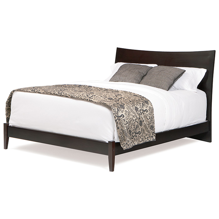 Milano Platform Sleigh Bed w/ Open Footrail 