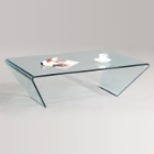 Braden Bent Glass Rectangle Cocktail Table