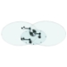 Selene Cocktail Table with Oval Glass Motion Top - CI-8090-CT