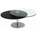 Scylla Round Cocktail Table with Motion Glass Top - CI-8176-CT