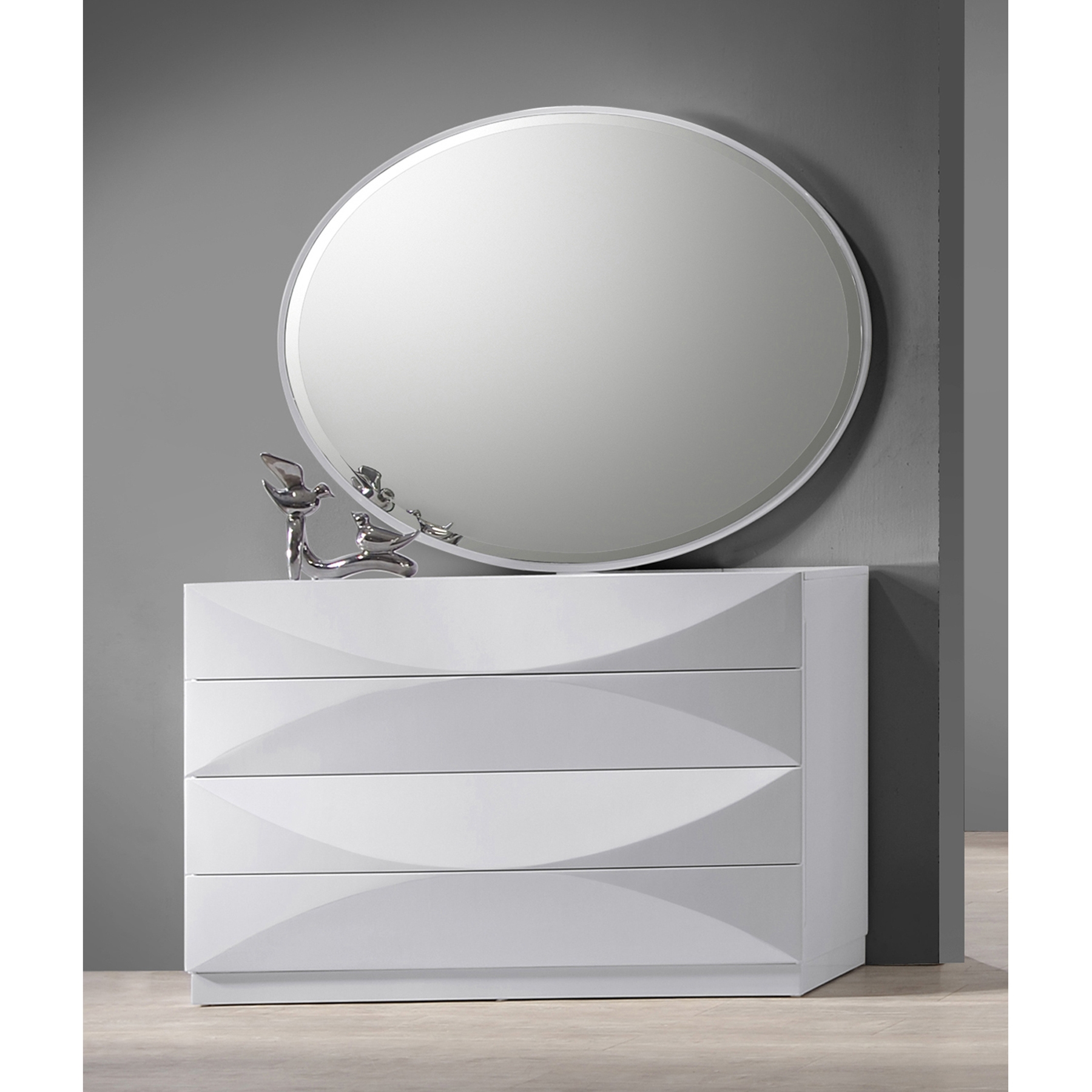 Paris Dresser - Gloss White, 8 Drawers 