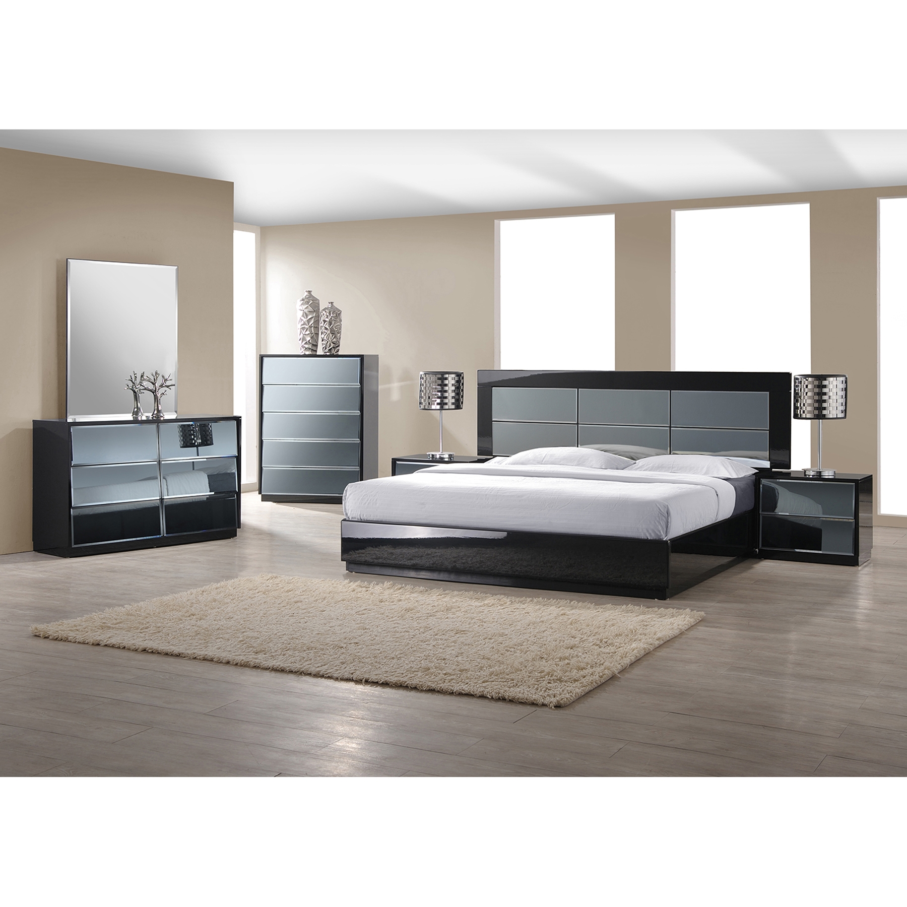 Vinice Platform Bed - Black 