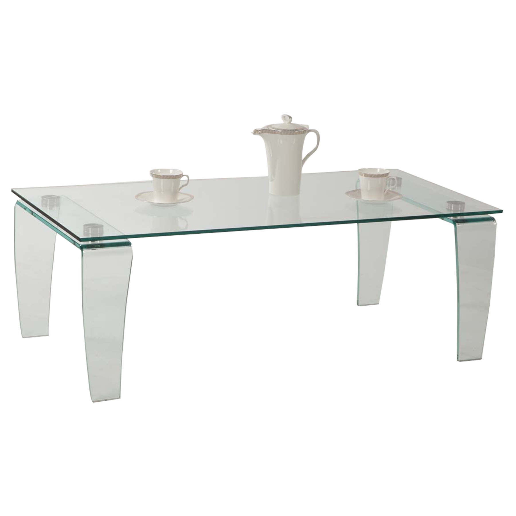 Vera Rectangular Cocktail Table - Clear 
