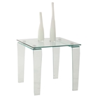 Vera Square Lamp Table - Clear