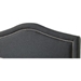 Oriana Platform Bed - Midnight, Chrome Nailhead Detailing - EGL-EAG9150CMT-BED
