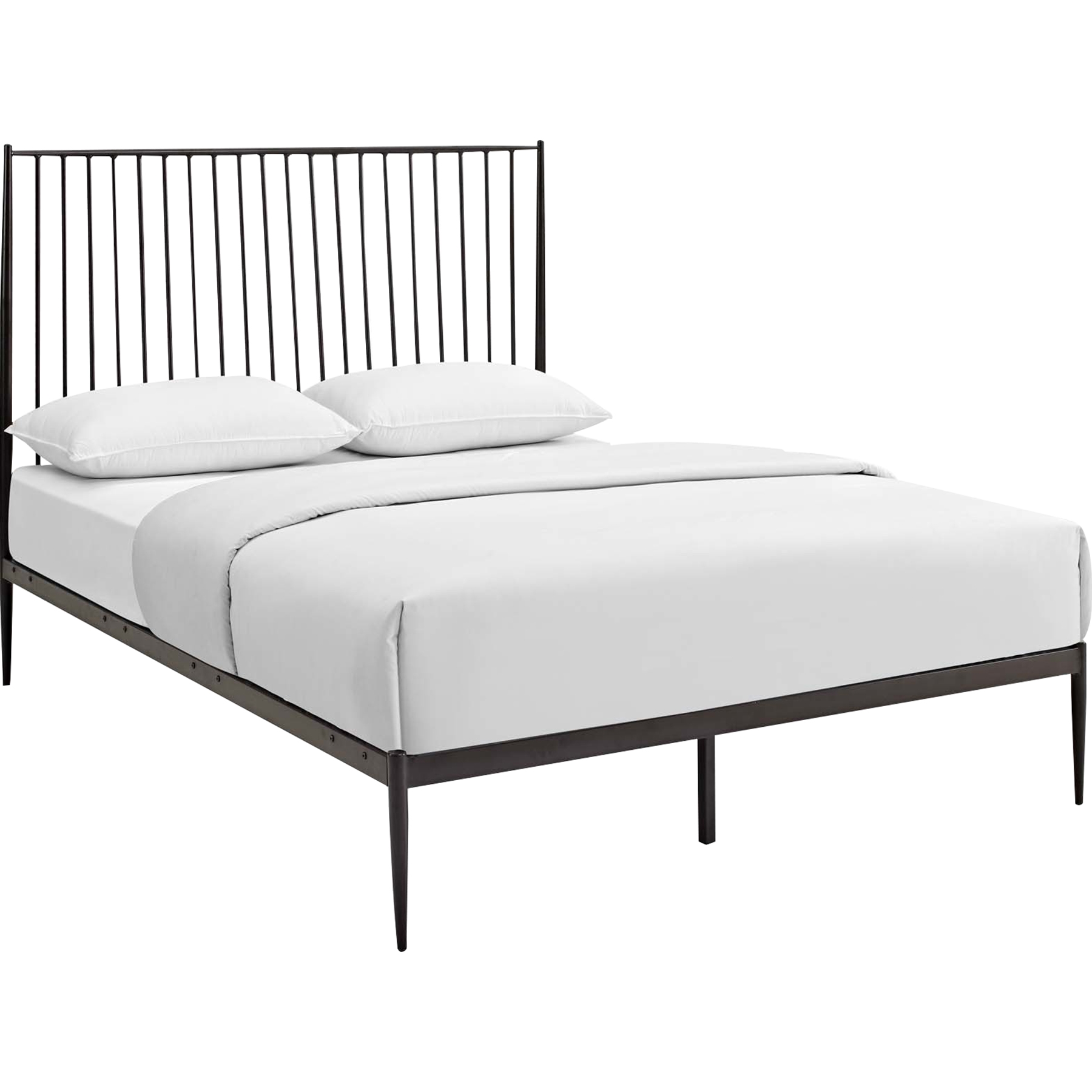 Annika Queen Platform Bed - Brown 