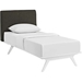Tracy Twin Platform Bed - White Frame - EEI-5764-WHI-BED