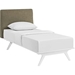 Tracy Twin Platform Bed - White Frame - EEI-5764-WHI-BED