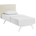 Tracy Twin Platform Bed - White Frame