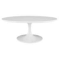 Lippa 42" Oval Shaped Coffee Table - Wood Top 