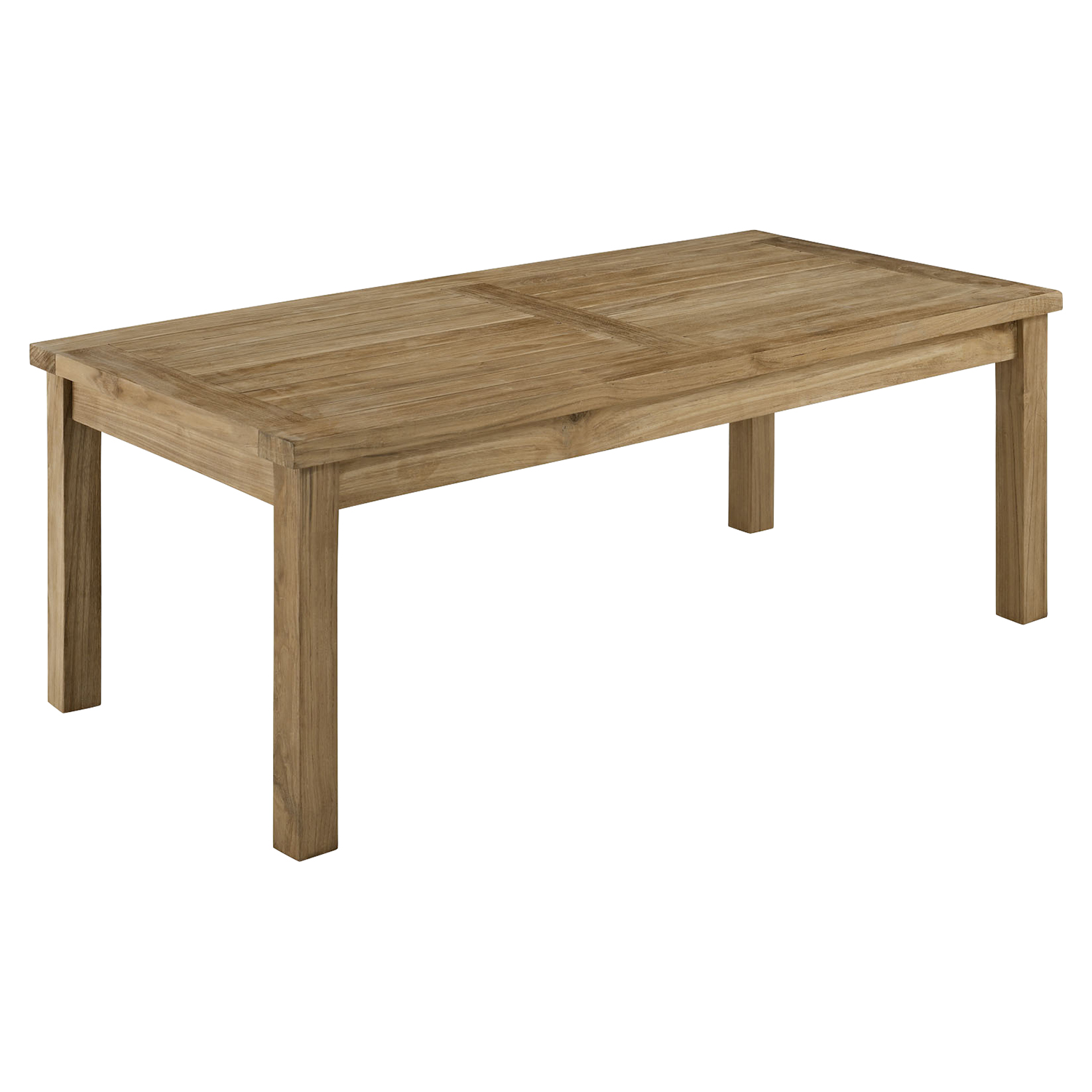 Marina Outdoor Patio Coffee Table - Rectangle, Natural 