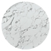 Lippa 40" Artificial Marble Coffee Table - White - EEI-1651-WHI
