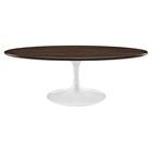 Lippa 48" Oval Coffee Table - Walnut