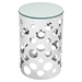 Etch Stainless Steel Side Table - EEI-2107-SLV