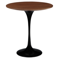 Lippa 20" Wood Side Table - Black 