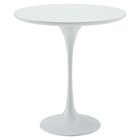 Lippa 20" Wood Side Table - White