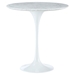 Lippa 20" Marble Side Table - White - EEI-280-WHI