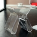 Acrylic Side Table with Magazine Holder - EEI-561