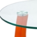 Teardrop Side Table with Round Glass Top - EEI-564
