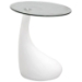 Teardrop Side Table with Round Glass Top - EEI-564