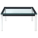 LC10 Square Glass Top End Table - EEI-571-BLK