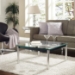 LC10 Square Glass Top End Table - EEI-571-BLK