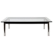 LC10 Square Glass Top Coffee Table - EEI-572-BLK