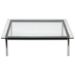 LC10 Square Glass Top Coffee Table - EEI-572-BLK