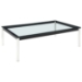 LC10 Rectangle Glass Top Coffee Table - EEI-573-BLK